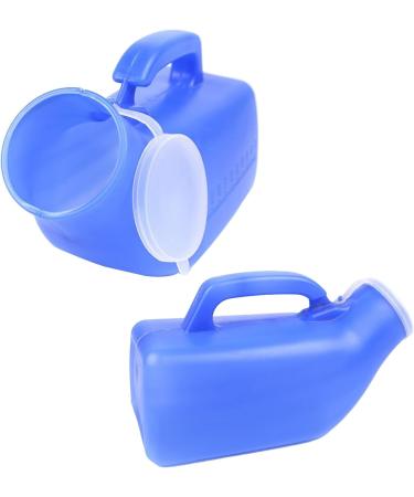 1200 ML Male Urinal with Cap Reusable Plastic Men Elderly Urinal Accessories for Home Elderly Urinal White - Buy Online on GoSupps.com