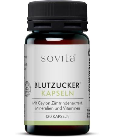 Sovita Blood Sugar Capsules - Cinnamon Bark Extract | Dietary Supplement | 120 Capsules for Optimal Blood Sugar Support - Buy Online on GoSupps.com
