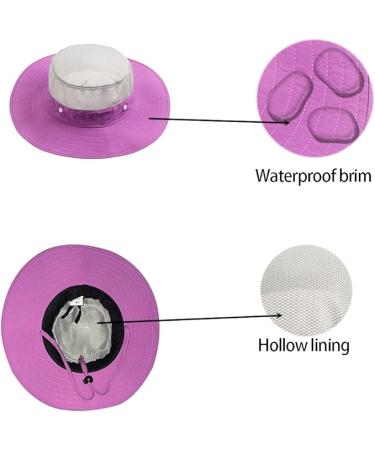 Summer Mesh Safari Sun Hat - Purple | Unisex Outdoor Sun Protection - Buy Online on GoSupps.com