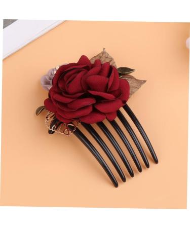 Didiseaon Teasing Combs for Women Hair Accessories for Women Hair Combs for Women Flower Hair Combs Wedding Headpiece for Bride Hair Clips Hair Stick Hair up Women's The Flowers - Buy Online on GoSupps.com