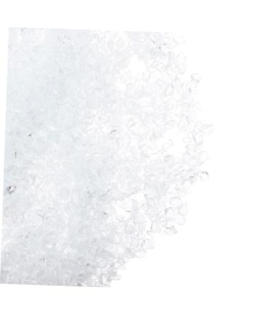 DRESSOOS 1 Glass Chip Rhinestones Nail Accessories Epoxy Resin Glass Metallic Chips for Nail Arts Nail Jewels Shiny Nail Stickers Nail Crushed Glass Diy Nail Art Crushed Glass Filler 0.5X0.3cm transparent