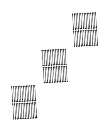 NOLITOY 90 Pcs Double Ended Eyeshadow Brush Sponge Eye Makeup Cosmetic Shadow Brush Smudge Stick 12x1cmx3pcs Blackx3pcs