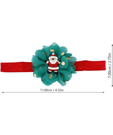 Lurrose 3pcs Baby Girls Floral Headbands | Christmas Santa Cloth Hair Bands for Newborns, Infants, Toddlers | Kids Hair Accessories - Red - Buy Online on GoSupps.com