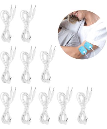 10pcs / Bag DC 2.5mm 1.2m 2 in 1 Pin Type Electrode Wires Cable Compatible Wires for TENS Unit Physiotherapy Machine - Buy Online on GoSupps.com