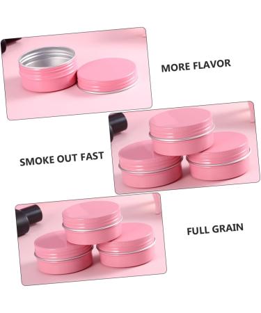 Beaupretty Travel Aluminum Box Cream Box empty lotion jars tea screw jar tea samples Cosmetic Sample Container metal lip tin plastic container Cosmetics Container travel spices make Tea 5.7X2.7cm Pink - Buy Online on GoSupps.com