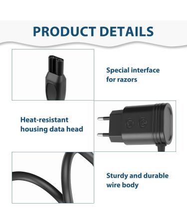 15V Chargeur Tondeuse Rasoir pour Philips HQ8505 Compatibilit avec Philip HC5630 QP6651 QP6510 QP6520 QP6530 QP6541 QP6620 QP6650 MG7745 MG7730 MG7720 Adaptateur Alimentation 1.2M - Buy Online on GoSupps.com