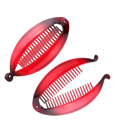 Smrroy 6 Pcs Banana Hair Clips - Resin Fishtail Comb Headdress for Women - Buy Online on GoSupps.com