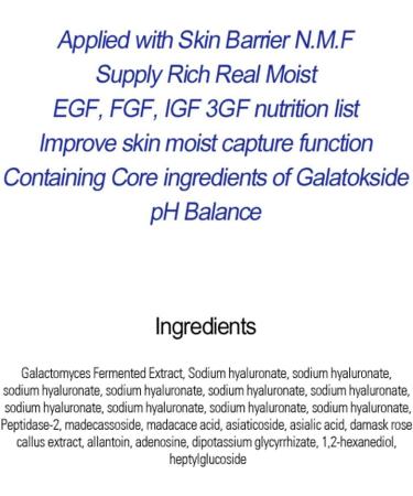Sidmool Galatokside real ingredient real skin 33ml barrier serum n.m.f e.f.i moisturizing sold - Buy Online on GoSupps.com