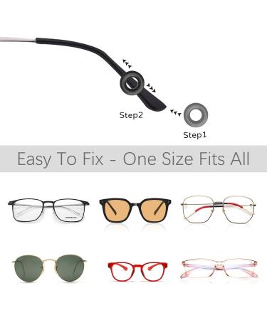 Heveer Anti-Slip Glasses Accessories: Ear Hooks Nose Pads & Rings - 16 Pairs for Comfort & Stability - Buy Online on GoSupps.com