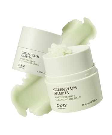 CKD Green Plum AHA BHA Grinding Cleansing Oil Balm - Sherbet Balm Korean Cleanser for Makeup, Sebum & Blackhead Removal. Exfoliating with 4-Acid Complex for All types of Skin. 1.75 fl oz Cleansing Balm 1.75 Fl Oz (Pack of 1)