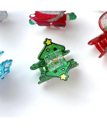Christmas Hair Claw Clips for Women Girls Cute Christmas Tree Hair Clips Non-slip Hair Jaw Clips Christmas Hair Accessories Green - Buy Online on GoSupps.com