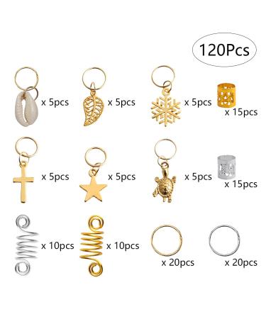 Trsnzul 120-Piece Hair Clip Set | Metal Hair Cuffs & Braiding Clips for Dreadlocks & Braids | Perfect Hair Accessories for International Shipping - Buy Online on GoSupps.com