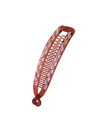 TEONEI Rhinestone Horsetail Hair Clips - 3PCS Set for Women, Decorative Banana Hair Combs and Pins - Buy Online on GoSupps.com