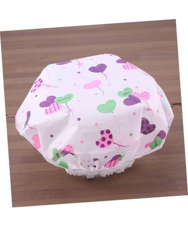 10pcs Healeved Plastic Shower Cap | Thicken & Water-Proof Bath Hat for Swimming | Miss Shower - Buy Online on GoSupps.com