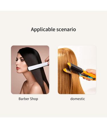 2PC Women's DIY Combs Accessories for Hair Straightening with Flat Iron Attachment - V Type, Black (2pcs) - Buy Online on GoSupps.com