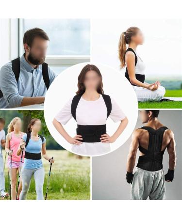 Adjustable Posture Corrector Back Support Shoulder Back Brace Posture Spine Corrector Postural Fixer Tape - Buy Online on GoSupps.com