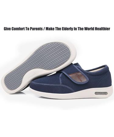 ALASON Diabetic Slippers for Men | Extra Wide Width | Suitable for All Seasons | Outdoor Activities | Comfortable Fit | Blue | Size 12.5 Wide - Buy Online on GoSupps.com