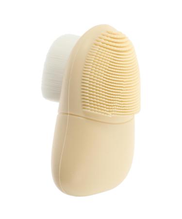 MAGICLULU Silicone Face Brush Face Wash Brush Skin Cheek Brush Silicone Cleaning Brush Makeup Facial Cleaning Brush Face Cleansing Brush Leopard Hair Nets Silica Gel Deep Cleaning Scrubber 8x6cm As Shown