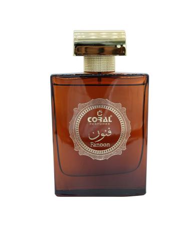 Coral Perfumes FANOON 100 ML - Eau De Parfum For Men - Long Lasting Spray - Premium Luxury - Aromatic Exotic Spices amber sandalwood and musk For Every Occasion - Buy Online on GoSupps.com