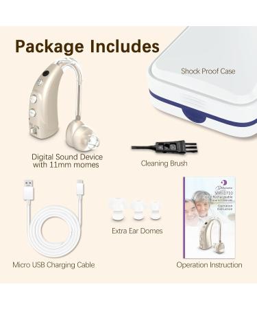 Delmicure 1710S Fully Digital Device - 16 Channels Rechargeable Noise Reduction & Adjustable Volume | International Shipping Available - Buy Online on GoSupps.com