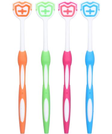 Portable Travel Tongue Scraper - Breath Freshener Brush with Ultra Soft Bristles for Oral Care | Best Plastic Tongue Cleaner - Buy Online on GoSupps.com
