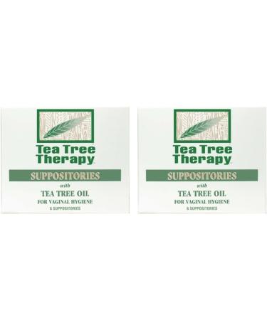 Tea Tree Therapy Vaginal Suppositories - 2-Pack of 6 with Oil - Buy Online on GoSupps.com