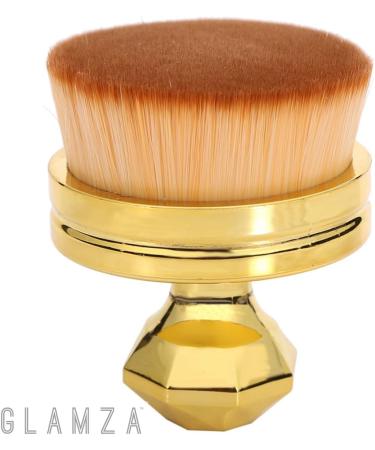 Glamza Gold Plated Round O Circle Powder Foundation Brush - Buy Online on GoSupps.com