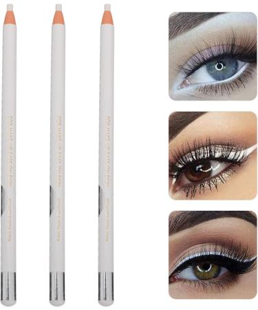 Mikikit 3 pi ces Crayon Sourcils Blanc Peel-off Stylo Maquillage Multifonction pour Yeux L vres et Contour et Portable Accessoire Maquillage Imperm able - Buy Online on GoSupps.com