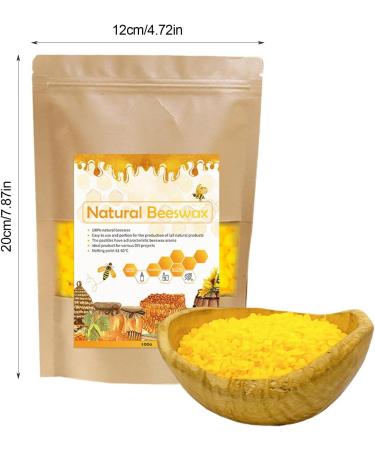 Shakven Yellow Beeswax Pellets - Yellow Polish Wax Natural Furniture Wax Pellets Furniture Polish and Cleaner Beeswax for Woodwork Sofa Tables Chairs Cabinets - Buy Online on GoSupps.com