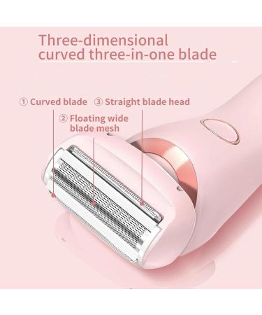 Duskofficial Razor The Glide Pro 3.0 razor Painless Shave Wet Dry Use Rechargeable with Detachable Head for Womens Legs Underarm Face Pubic Hairs (Blue) - Buy Online on GoSupps.com