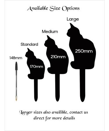 Personalised Cat Memorial Plaques Gift Pet Dog Rabbit Garden Sign Grave Marker Kitten - Buy Online on GoSupps.com