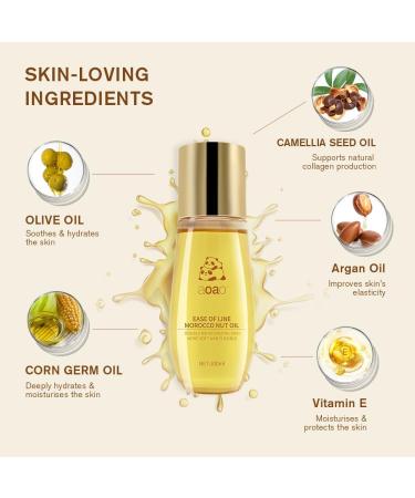 AOAO Stretch Mark Oil for Pregnancy and Body Oil for Pregnant Women Morocco Nut Oil Help for Scars and Stretch Marks Removal and Prevention Repair Firming & Smoothing Fine Lines - 100ml/1pack 1_Pack/100ml - Buy Online on GoSupps.com