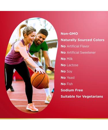 Nature's Bounty B-12 Jelly Beans for Energy Metabolism Cherry - 80 Count - Buy Online on GoSupps.com