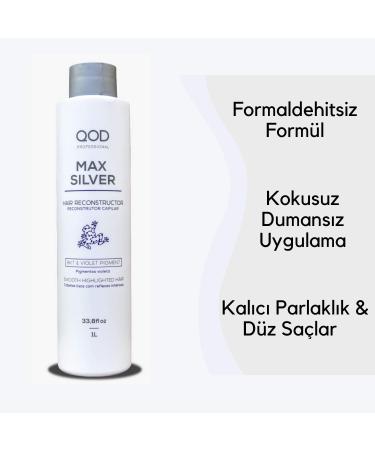 QoD MAX Silver Treatment 1000ML - Brazilian Keratin for All Hair Types | Long-Lasting Straightening | International Shipping Available - Buy Online on GoSupps.com