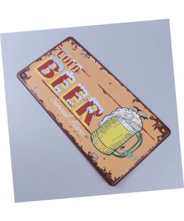 Artibetter Tin Signs Iron Painting Metal Signs Iron Painting Vintage Signs for The Sign Antique License Plate Antique Signs - Buy Online on GoSupps.com