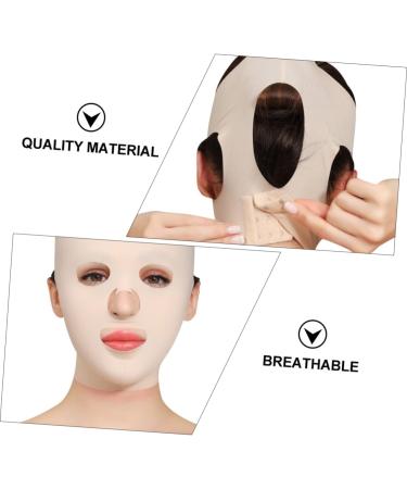 Beatifufu 1pc Thin Makeupcover Chin Cheek Skin Lifting Full Band Cheek Protruding Ear Corrector Sleepmask Double Chin Strap 50% Nylon - Buy Online on GoSupps.com