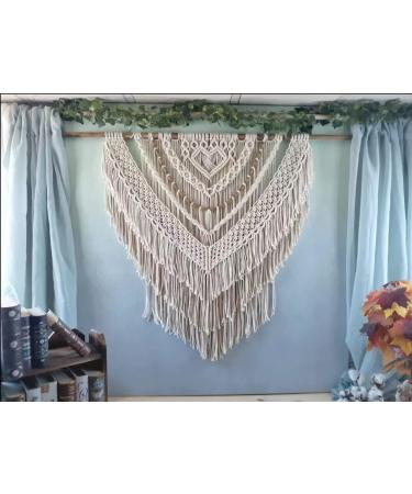 Natural Cotton Macrame Cord 4mm x 328 Yards - 3 Strands Twisted Rope for Wall Hanging, Plant Hangers, Crafts - Wedding Decorations - Natural Color - Buy Online on GoSupps.com