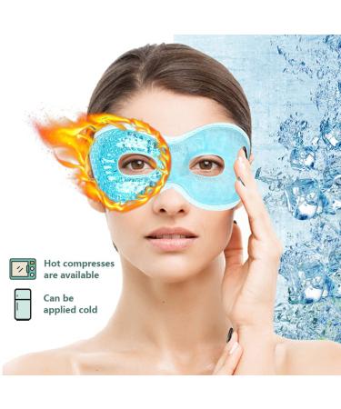 FengQ Cooling Gel Eye Mask - Reusable Relief for Dark Circles Migraines & Eye Fatigue - 4 Pack in Pink & Blue - Buy Online on GoSupps.com