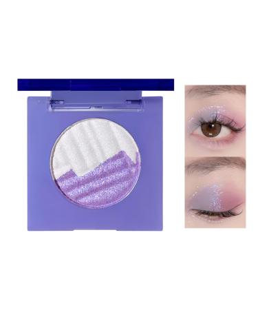 Shimmer Highlighter Palette - Makeup Glitter Highlighters in Phantom Color | Long-Lasting Highlighting 2-Color Eye Makeup Powder Palette for Eyelids Lip Kagrote S10