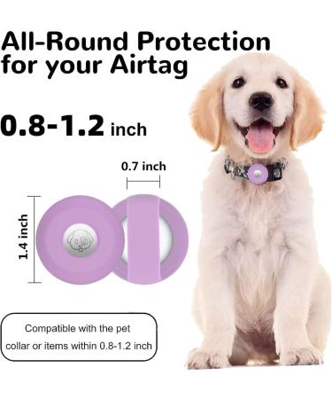 PKQtop Protective Cover for Apple Airtag - Durable Silicone Case for Dog Collars & School Bags - Anti-Lost Purple Locator Protection - Buy Online on GoSupps.com