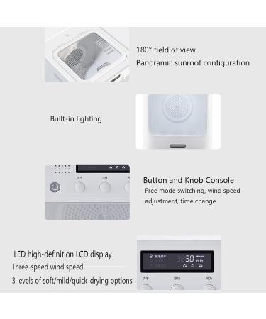 MAZLJ Blower Fan Pet Dryer Pet Hair Dryer Cage Smart Pet Drying Box Home Dryer Automatic Constant Temperature White 500X440X470mm - Buy Online on GoSupps.com