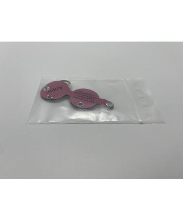 Copter Farm Dog Brand Bag - Engraved Art Leather & Real Leather | Custom Pink Round Collar Dog Tags - Buy Online on GoSupps.com