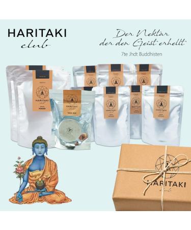 Haritaki Organic Powder - Premium Quality 250g | EU Bio Certified | Vegan Kosher Halal | Natural Kadukkai Terminalia Chebula | Lab Tested | Haritaki Club - Buy Online on GoSupps.com