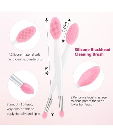 Buy 5-Piece Silicone Face Scrubber Set | Exfoliating Lip & Cleansing Brushes for Blackhead Removal - International Shipping Available - Buy Online on GoSupps.com