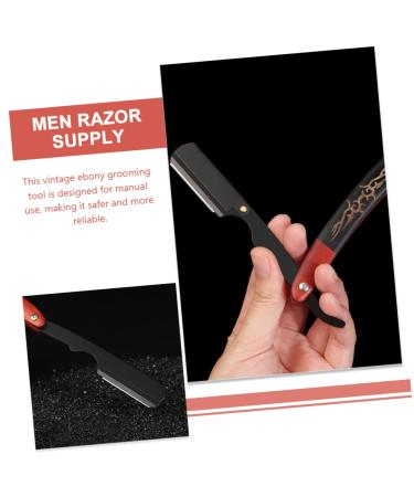 Frcolor Razor Holder for Men - Foldable Travel Razor Rustproof Steel Eyebrow & Barbershop Razor Perfect for On-the-Go Grooming - Buy Online on GoSupps.com
