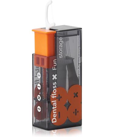 Portable Dental Floss Dispenser & Refillable Tooth Powder - 10 pcs Floss Sticks with Storage Boxes - Perfect for Gut Cleaning (Black) - Buy Online on GoSupps.com