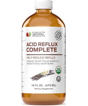 Acid Reflux Complete 16oz - Natural Organic Liquid Heartburn GERD & Amish Reflux Relief Remedy & Medicine 16 Fl Oz