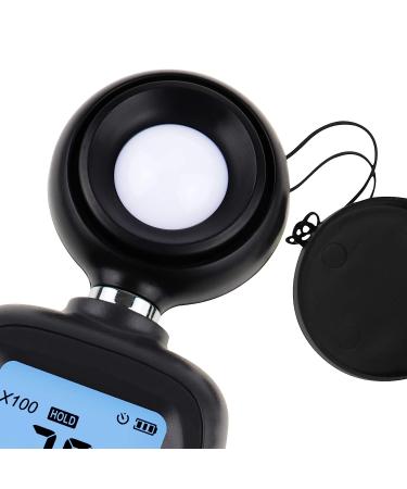 Digital Light Meter with Data Record, Backlight, Lux & Temperature Meter - 0-200,000 Lux/FC Measurement Range - MAX/MIN/Hold Function - Buy Online on GoSupps.com