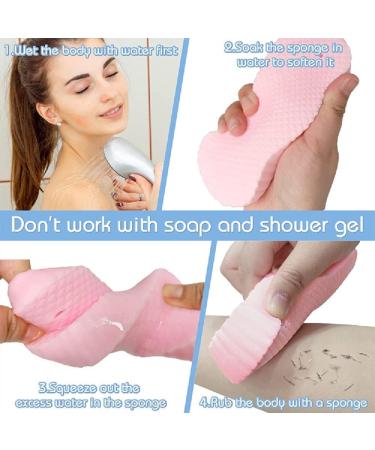 3Pcs Magic Exfoliating Bath Sponge Set - Super Soft, Skin Friendly & Reusable - Buy Online on GoSupps.com
