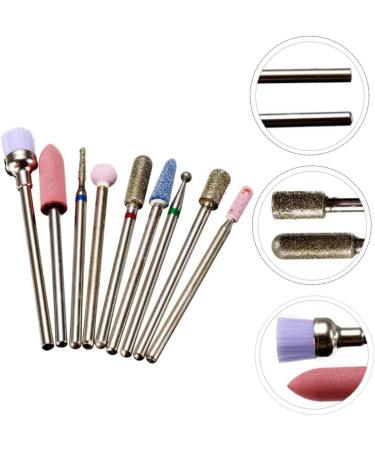 minkissy Nail Set Manicure Drill Bits Nails Kit Diamond Drill Bits Professional Nail Drill Acrylic Nails Drill Bit Acrylic Nail Polishing Kit Nail Kits Corundum Earphone Metal - Buy Online on GoSupps.com
